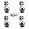 Service Caster 2.5 Inch Bright Chrome Metal Ball Caster - Corner Mount Bracket - SCC, 4PK SCC-GR01S25-DCS-BC-71678-4-CB90-4 - alternate 2